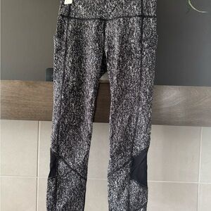 lululemon athletica Black and White Leggings